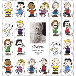 Charles M. Schulz Peanuts Forever Postage Stamps (Charlie Brown, Snoopy, and The Rest of The Crew)