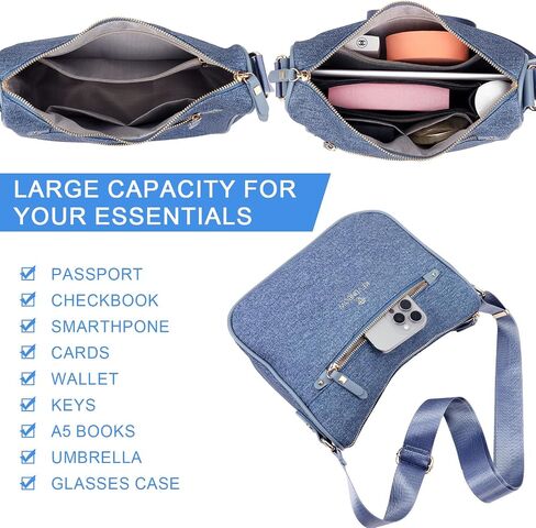 Crossbody Bags for Women, Messenger Bag for Women, PU Leather Purse Shoulder Bag Casual in Saudi Arabia