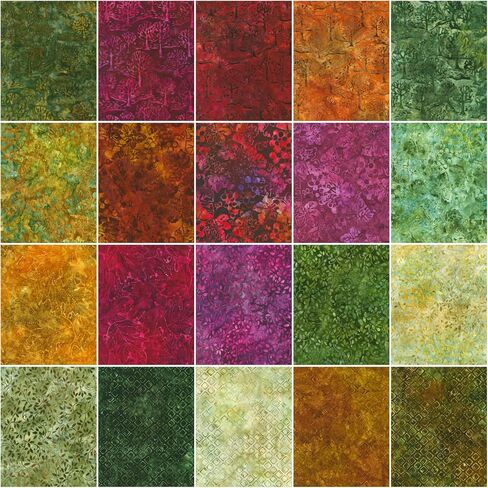 Lunn Studios Artisan Batiks Wine Country Roll Up 40 شريط 2.5 بوصة روبرت كوفمان RU-1277-40 in Saudi Arabia