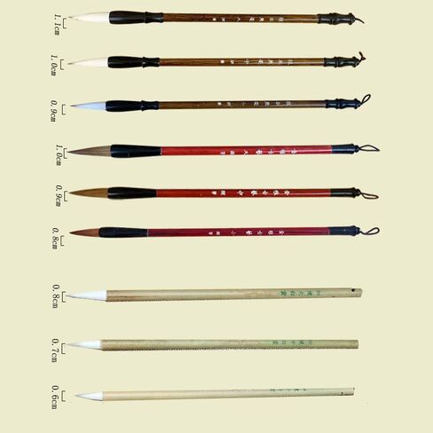 Chinese Brush Set Calligraphy Brush Japanese Summi Brushes Large Chinese Calligraphy Brushes Pack of 5 in Kuwait
