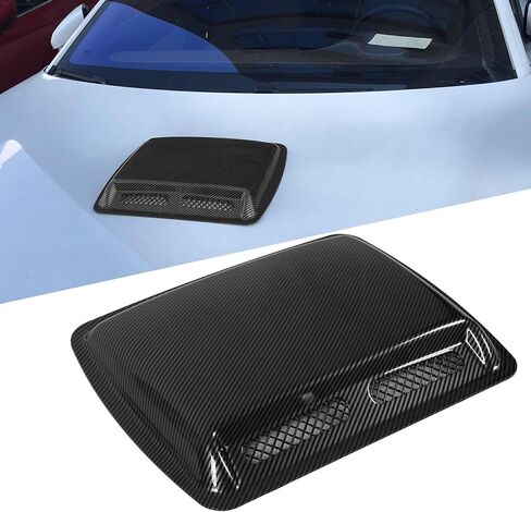 Hood Air Intake Cover, Hood Scoop Vent Bonnet Cover Decorative Air Intake Covers with Self Adhesive Design for Cars (Bright Black) in Saudi Arabia
