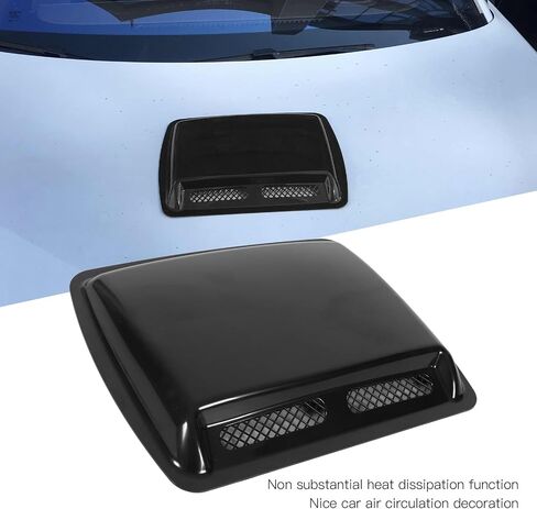 Hood Air Intake Cover, Hood Scoop Vent Bonnet Cover Decorative Air Intake Covers with Self Adhesive Design for Cars (Bright Black) in Saudi Arabia