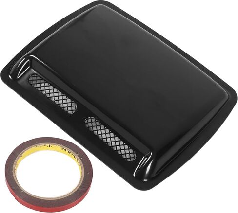 Hood Air Intake Cover, Hood Scoop Vent Bonnet Cover Decorative Air Intake Covers with Self Adhesive Design for Cars (Bright Black) in Saudi Arabia