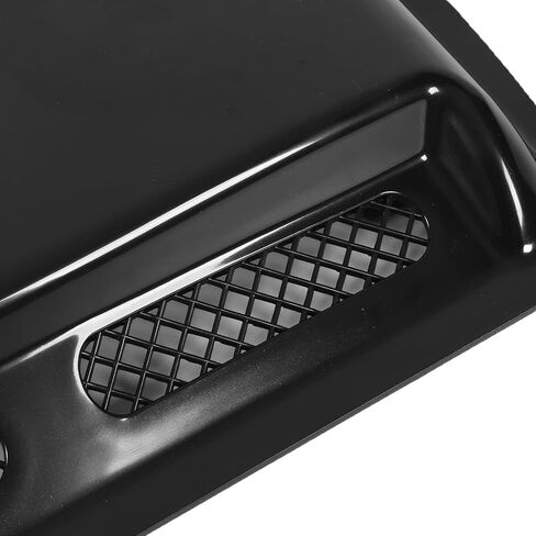 Hood Air Intake Cover, Hood Scoop Vent Bonnet Cover Decorative Air Intake Covers with Self Adhesive Design for Cars (Bright Black) in Saudi Arabia
