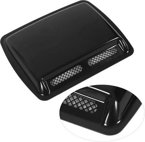 Hood Air Intake Cover, Hood Scoop Vent Bonnet Cover Decorative Air Intake Covers with Self Adhesive Design for Cars (Bright Black) in Saudi Arabia