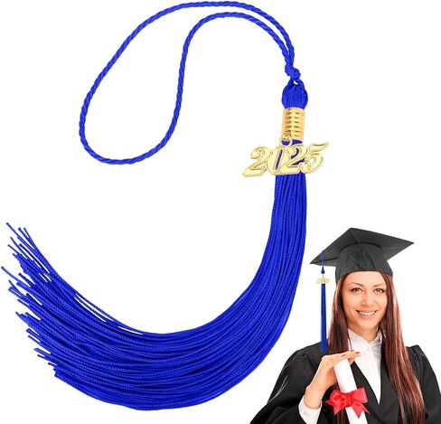 2025 Tassel Graduation, 2025 Graduation Tassel, Tassel with 2025 Gold Charm, 2025 Graduation Tassel for Graduation Cap Decor, Graduation Ceremony, Graduation Gift, Tassel Accessories, White & Green in Saudi Arabia