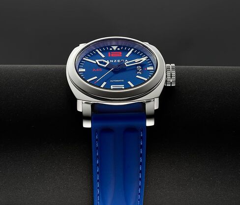 PANZERA Aquamarine 45 Stainless Steel Divers Watch - Analog Water Resistant Watch - Japanese NH35 Automatic Movement - Designed and Assembled in Australia in Saudi Arabia