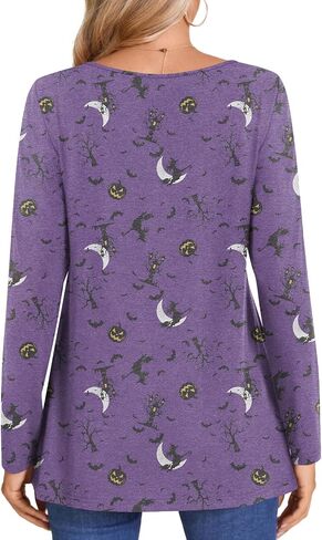 LONGYUAN Women's Shirts Long Sleeve V-Neck Comfort Tee Basic Tops Casual Fitted Blouses Outfits Fall 2024 in Kuwait