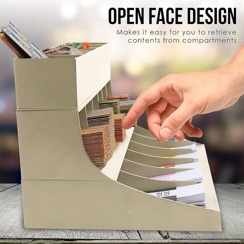 منظم أغلفة العملات والنقود من 3 طبقات من Nadex - حزام فاتورة العملات المعدنية المكون من 12 حجرة وحامل أنابيب العملات المعدنية مع صينية أدوات مكونة من 5 حجرات - يتضمن 300 غلاف نقدي و100 أنبوب عملات معدنية (بيج) in Kuwait