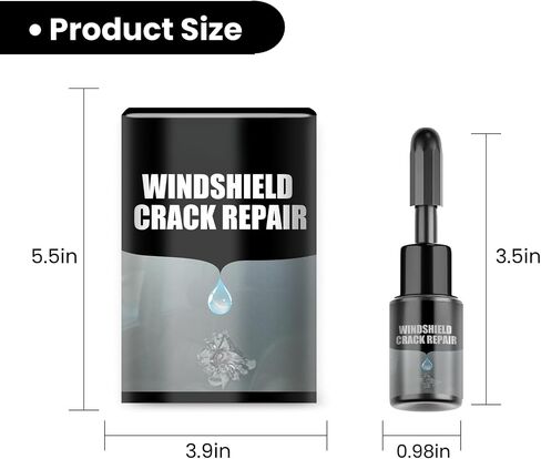 Windshield Crack Repair Kit Car Window Glass Liquid Repair Sit for Chips and Cracks Automotive Glass Nano Repair Fluid Windscreen Scratch Remover (2Pcs) in Saudi Arabia