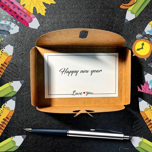 30 pcs Mini Envelopes with Cards Little Kraft Paper Envelopes with Heart Shaped Clasp Small Envelope with Love You Card Cards with Envelopes for Business Card Gift Cards Weddings Favors(4.1x2.8inch) in Saudi Arabia