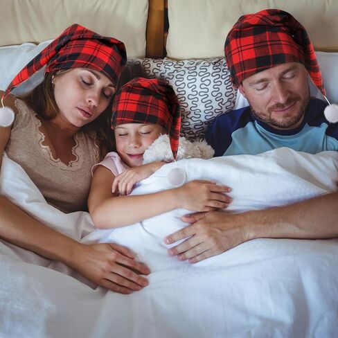 قبعة النوم الليلية للرجال من Chuarry، قبعة بيجامة رجالية من القطن الفانيلا، قبعة نوم ليلية، شمعة بيضاء وحامل عصا الشموع لعيد الميلاد والهالوين المنزلي in Kuwait