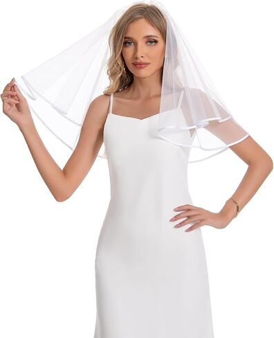 Bachelorette Party Veil Short Bridal Veils For Women Wedding in Saudi Arabia