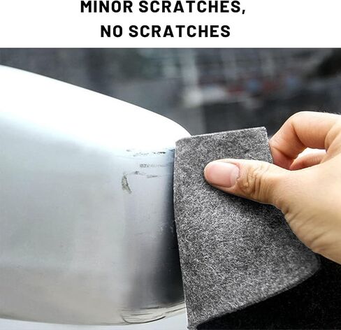 4 قطع من قماش النانو اللامع من Ouzorp لخدوش السيارة، قماش نانو سحري سهل إصلاح طلاء السيارة من الخدوش الخفيفة، وبقع الماء على السطح لجميع السيارات مع قفازات للاستعمال مرة واحدة in Kuwait
