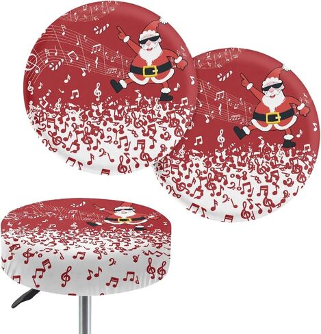 GLENLCWE Wild Leopard Cheetah Print Stool Covers Round Set of 2 Polyester Fashion Bar Stool Slipcovers Seat Cushion Elastic Round Non Slip Bar Stool Seat Covers,13-15inch in Kuwait