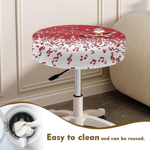 GLENLCWE Wild Leopard Cheetah Print Stool Covers Round Set of 2 Polyester Fashion Bar Stool Slipcovers Seat Cushion Elastic Round Non Slip Bar Stool Seat Covers,13-15inch in Kuwait