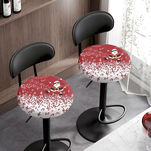 GLENLCWE Wild Leopard Cheetah Print Stool Covers Round Set of 2 Polyester Fashion Bar Stool Slipcovers Seat Cushion Elastic Round Non Slip Bar Stool Seat Covers,13-15inch in Kuwait