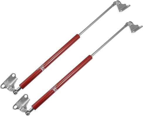 X AUTOHAUX 2 قطعة 20 بوصة 300N/30 كجم دعامات دعم الرفع العالمي الأحمر قضيب دعم هيدروليكي مع حوامل L للسيارة in Saudi Arabia