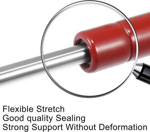 X AUTOHAUX 2 قطعة 20 بوصة 300N/30 كجم دعامات دعم الرفع العالمي الأحمر قضيب دعم هيدروليكي مع حوامل L للسيارة in Saudi Arabia