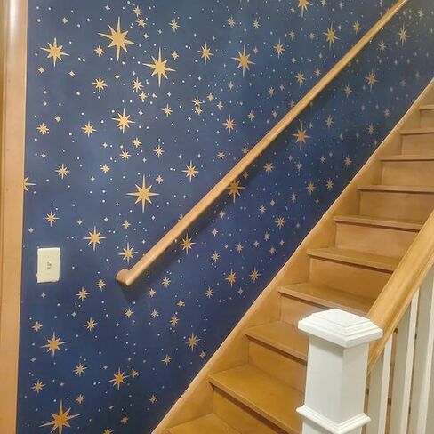 Large Star Stencil for Painting Reusable Paint Stencils for Walls Twinkle Star Wall Drawing Stencils for Painting on Wood Craft Canvas Fabric Home Decoration(Twinkle Star) in Kuwait