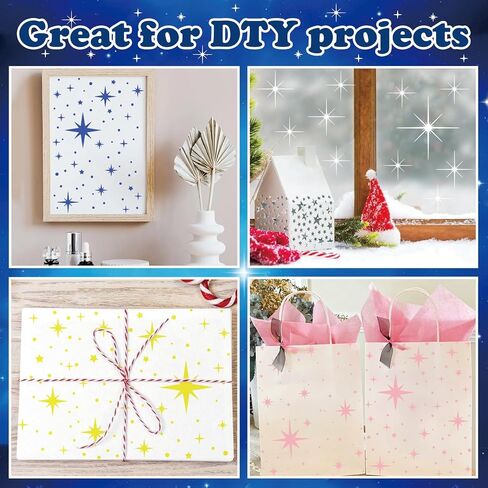 Large Star Stencil for Painting Reusable Paint Stencils for Walls Twinkle Star Wall Drawing Stencils for Painting on Wood Craft Canvas Fabric Home Decoration(Twinkle Star) in Kuwait