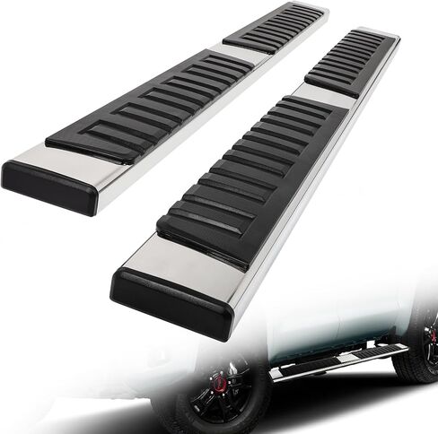 SCITOO 6 Inches Nerf Bar Running Boards Fit for 2007 2008 2009 2010 2011 2012 2013 2014 2015 2016 2017 2018 2019 2020 2021 for Toyota for Tundra Double Cab Stainless Steel Side Step Rock Sliders in Saudi Arabia