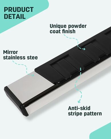 SCITOO 6 Inches Nerf Bar Running Boards Fit for 2007 2008 2009 2010 2011 2012 2013 2014 2015 2016 2017 2018 2019 2020 2021 for Toyota for Tundra Double Cab Stainless Steel Side Step Rock Sliders in Saudi Arabia