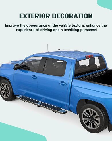 SCITOO 6 Inches Nerf Bar Running Boards Fit for 2007 2008 2009 2010 2011 2012 2013 2014 2015 2016 2017 2018 2019 2020 2021 for Toyota for Tundra Double Cab Stainless Steel Side Step Rock Sliders in Saudi Arabia