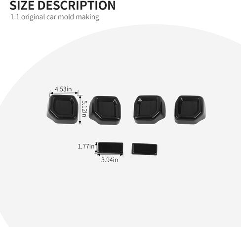 Linskip Tail Light Covers Fit for Ford Bronco Raptor 2022 2023 2024, Tail Lamp Guard Trim Bezels Decoration Accessories for Bronco Raptor Exterior Accessories(Smoke Dark) in Saudi Arabia