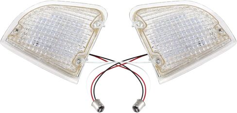 Pair(2) Clear LED Turn Signal Lights For 1986-2008 Kenworth K300 T300 T600A in Kuwait