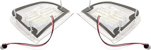 Pair(2) Clear LED Turn Signal Lights For 1986-2008 Kenworth K300 T300 T600A in Kuwait
