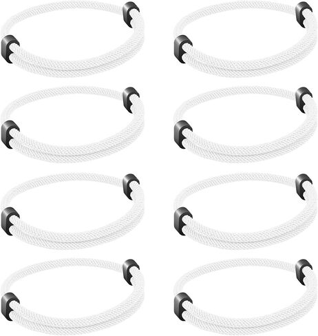 8PCS Braided Rope Cord Bracelet for Men Women, Nautical Beach Surf Bracelets Gifts Set for Sports, Handmade Woven String Bracelets with Adjustable Knot in Kuwait
