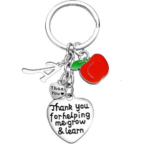 malyunin Teacher Gifts Teacher Keychain A-Z Letter Initial Keychain Teacher Appreciation Gifts Graduation Gifts For Teachers