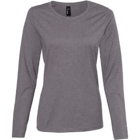 Hanes Womens Long Sleeve Scoopneck T-Shirt (S04LS)