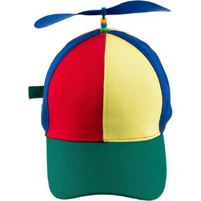 Azure Zone, Multi-Color Detachable Propeller Cap Helicopter Hat Adjustable Baseball Cap for Women Men