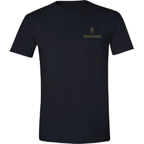 Browning Men's Buckmark T-Shirt, Hunting & Outdoors Short Sleeve Graphic Tees