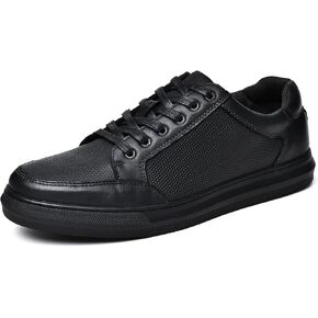 Holy dove Mens Casual Leather Sneakers Slip On Tennis Walking Skateboarding Shoes for Men Daily Comfortable Fashion Shoe