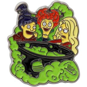 WSNANG Sd Sister Enamel Pin Witch Halloween Pin Funny Halloween Gifts for Women Girl