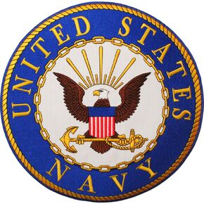 United States Navy USN Embroidered 10" Extra-Large Patch