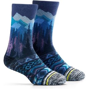 APRIME Men's Women's Hiking Crew Cushioned Socks for Trail Running, Cycling, Climbing, Fabric Made from Coffee Grounds