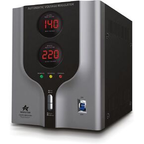 Norstar DAVR-3000 3000 Watt 110/120 to 220/240 or 220/240 to 110/120 Step UP and Down Voltage Transformer and Automatic Voltage Regulator Stabilizer