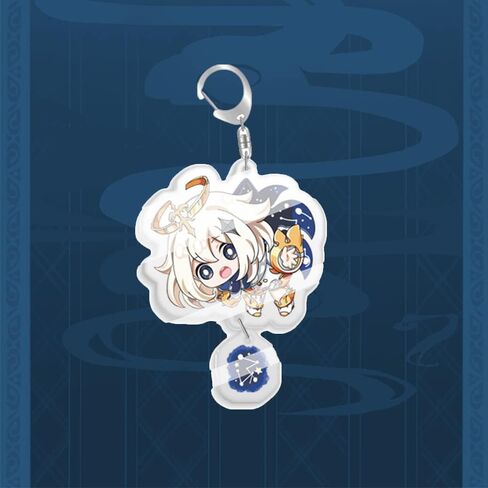 سلسلة مفاتيح جينشين إمباكت، سلاسل مفاتيح أنمي لطيفة كاواي من الأكريليك مجموعة لحقائب الظهر، هدايا للنساء والرجال والأولاد والبنات in Kuwait