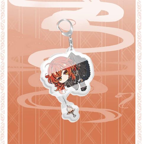 سلسلة مفاتيح جينشين إمباكت، سلاسل مفاتيح أنمي لطيفة كاواي من الأكريليك مجموعة لحقائب الظهر، هدايا للنساء والرجال والأولاد والبنات in Kuwait