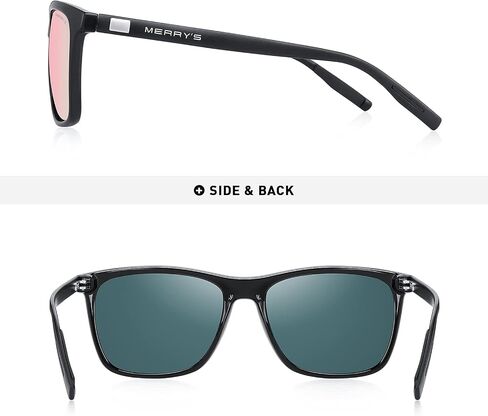 MERRY'S Polarized Sunglasses for Women Aluminum Men's Sunglasses Driving Rectangular Sun Glasses for Men/Women in Kuwait