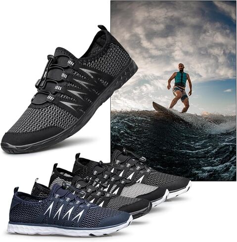 أحذية مائية للرجال والنساء أحذية المشي لمسافات طويلة في الهواء الطلق سريعة الجفاف أحذية الشاطئ المائية للرياضات المائية والغوص والإبحار والسباحة in Kuwait