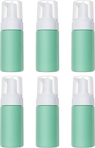 LONGWAY Plastic Travel Foaming Soap Dispenser | Empty Foaming Liquid Soap Pump Bottles - for Refillable Castile Soap Dispenser - BPA Free (3.4oz/100ml-6pack, Blue) in Saudi Arabia
