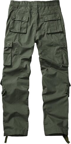 OCANXUE Men's Hiking Pants Waterproof Camo Work Cargo Pants Relaxed Fit Ripstop Tactical Pants with 8 Pockets No Belt in Saudi Arabia
