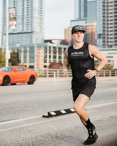 Alter Ego Running Drifter Splash Black Silver Flag - Durable, Lightweight, Breathable Premium Hat (Black Silver Flag, M-L) in Kuwait