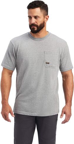 ARIAT Men's Rebar Cotton Strong Dog Tags T-Shirt in Saudi Arabia