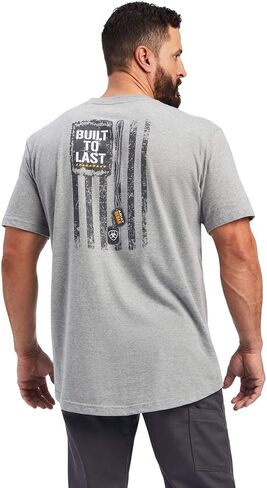 ARIAT Men's Rebar Cotton Strong Dog Tags T-Shirt in Saudi Arabia